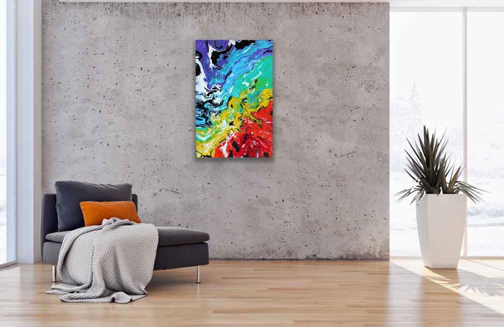Fluid art Bilder kaufen Flow painting Kunst Malerei