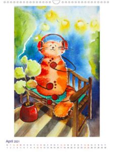 Kalender Katzen Aquarell kaufen