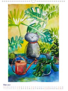 Kalender Katzen Aquarell kaufen