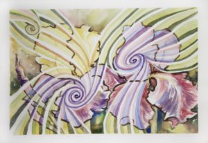 Iris energy healing painting