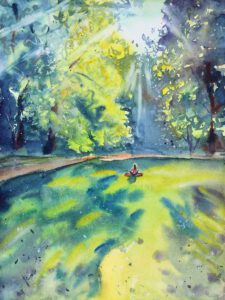 Bilder Aquarell kaufen Landschaft Meditation Malerei