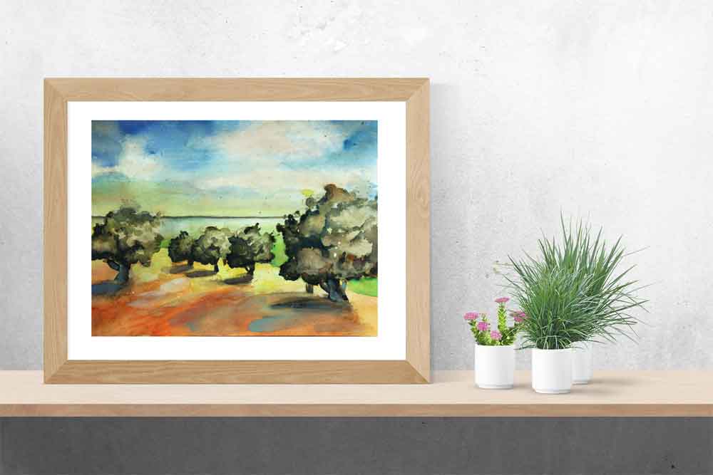 Bilder Aquarell kaufen Landschaft Meditation Malerei