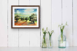 Bilder Aquarell kaufen Landschaft Meditation Malerei