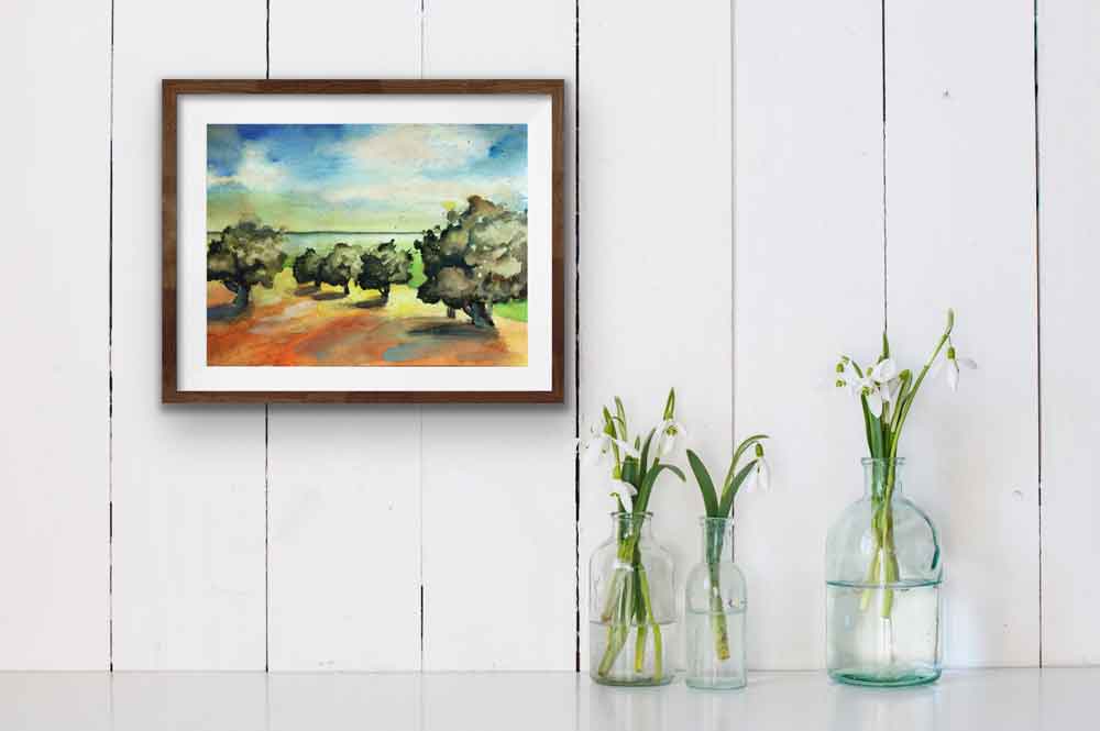 Bilder Aquarell kaufen Landschaft Meditation Malerei
