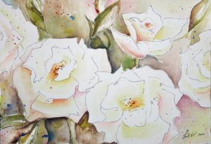 energy healing painting roses