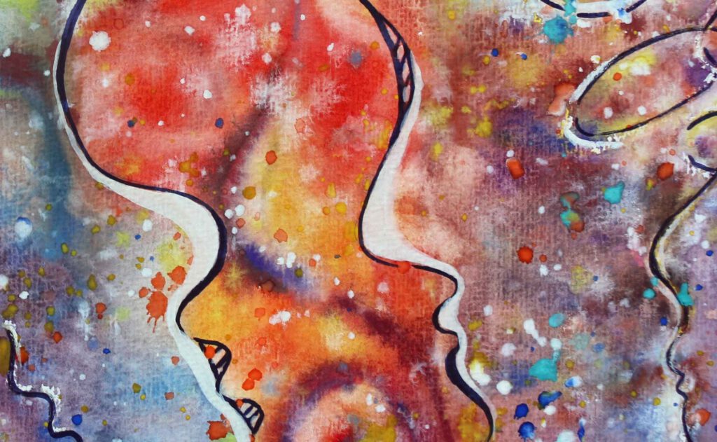 Bilder Aquarell kaufen abstract Meditation Malerei