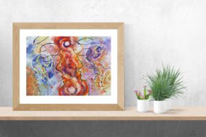 Bilder Aquarell kaufen abstract Meditation Malerei