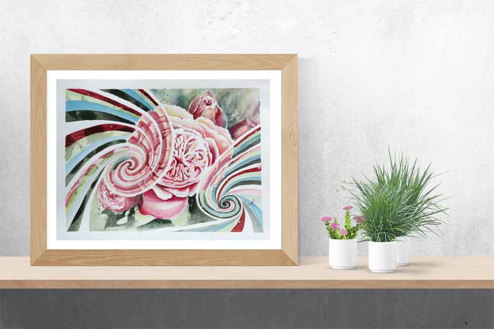 Aquarell Bilder kaufen Blumen Malerei