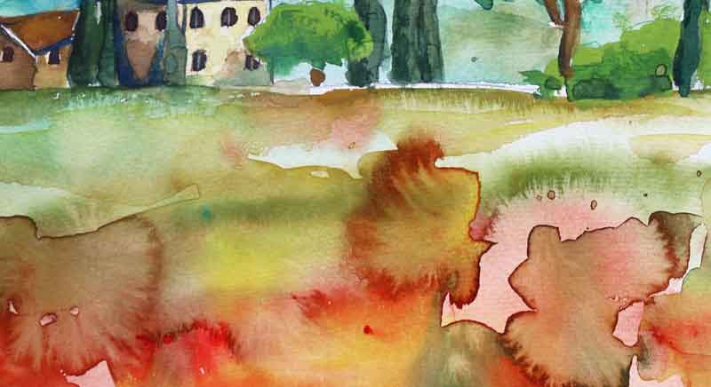 Bilder Aquarell kaufen Landschaft Meditation Malerei
