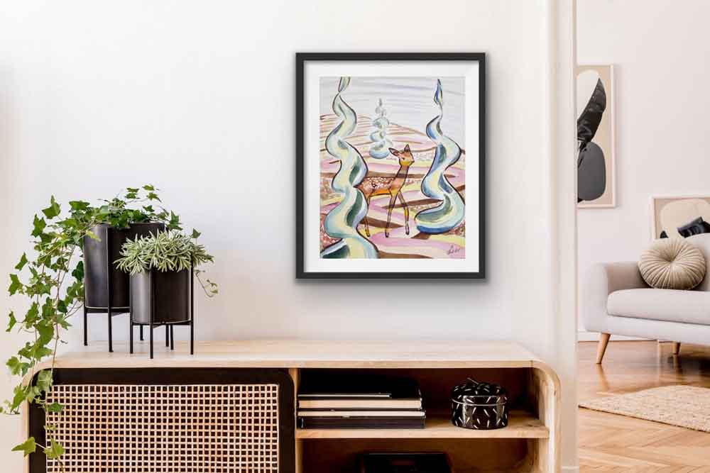Bilder Aquarell kaufen Landschaft Meditation Malerei
