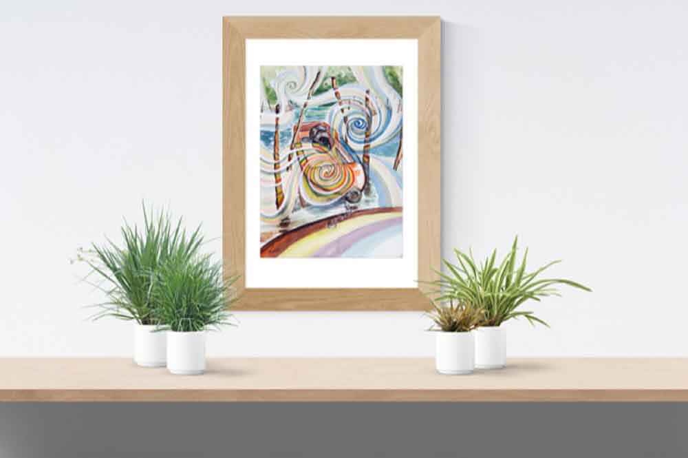 Bilder Aquarell kaufen Landschaft Meditation Malerei
