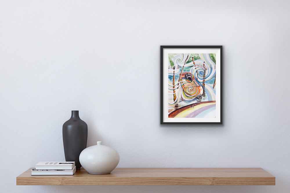 Bilder Aquarell kaufen Landschaft Meditation Malerei