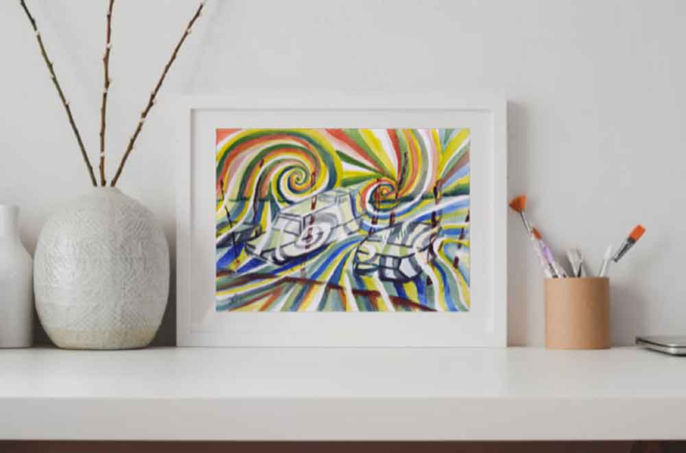 Bilder Aquarell kaufen Landschaft Meditation Malerei