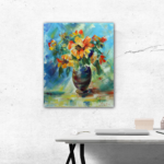 Flowers in a vase Painting