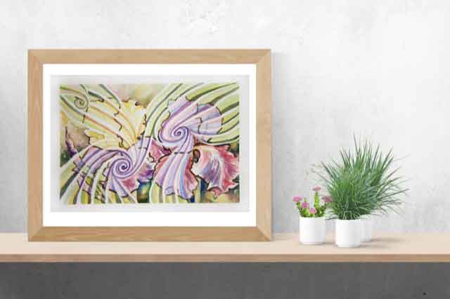 Aquarell Bilder kaufen Blumen Malerei