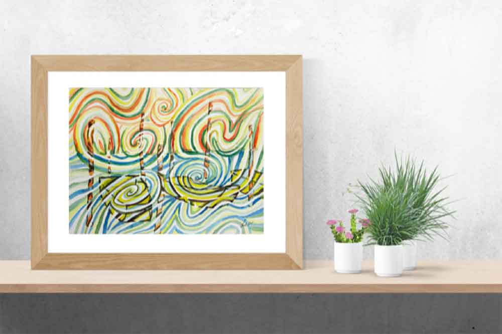 Bilder Aquarell kaufen Landschaft Meditation Malerei