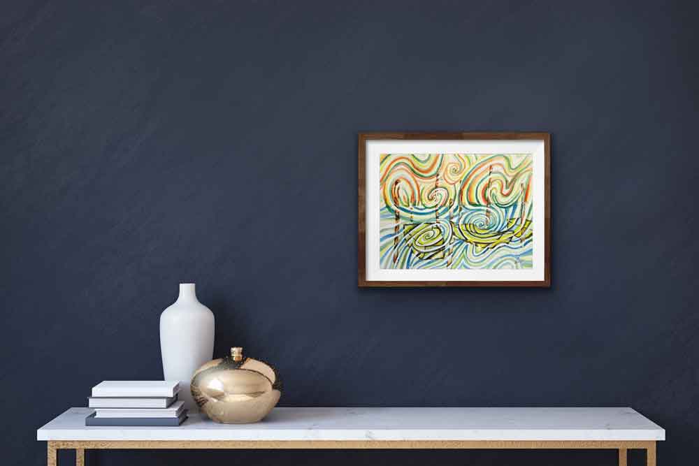 Bilder Aquarell kaufen Landschaft Meditation Malerei