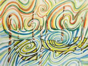 Bilder Aquarell kaufen Landschaft Meditation Malerei