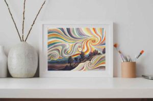 Bilder Aquarell kaufen Landschaft Meditation Malerei