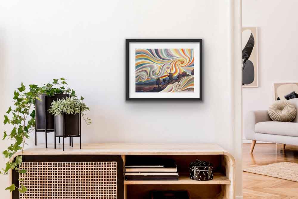 Bilder Aquarell kaufen Landschaft Meditation Malerei