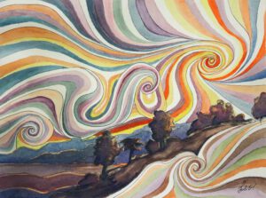 Bilder Aquarell kaufen Landschaft Meditation Malerei