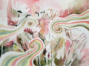 Aquarell Bilder kaufen Blumen Malerei