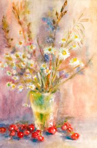 Aquarell Bilder kaufen Blumen Malerei