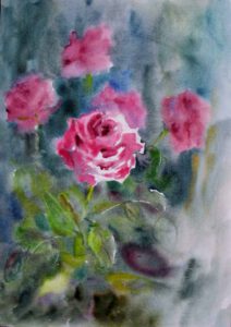 Aquarell Bilder kaufen Blumen Malerei