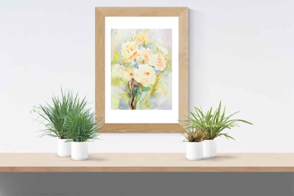 Aquarell Bilder kaufen Blumen Malerei