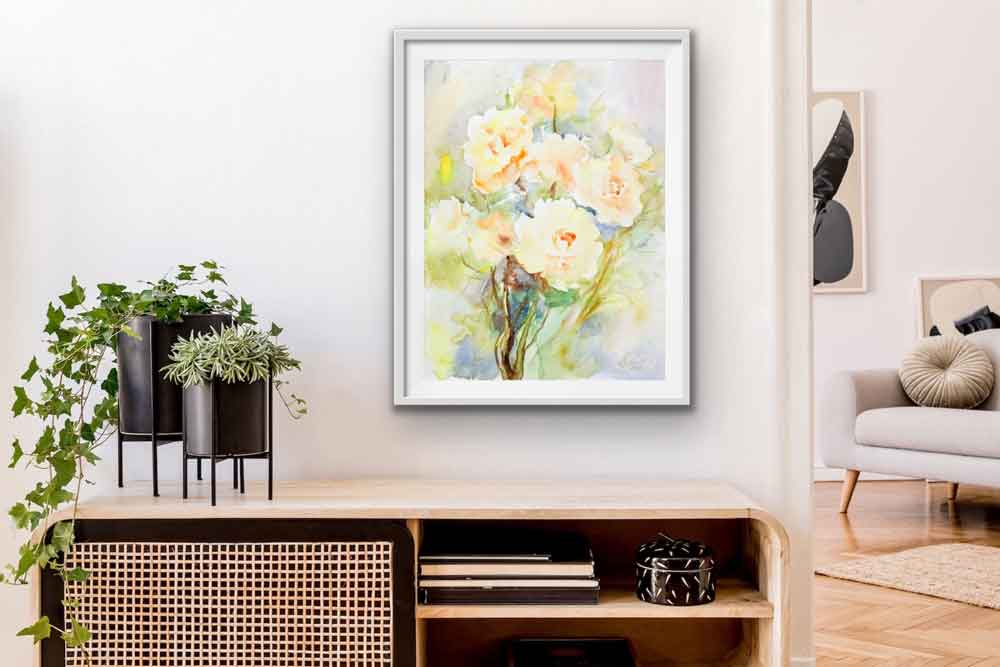 Aquarell Bilder kaufen Blumen Malerei