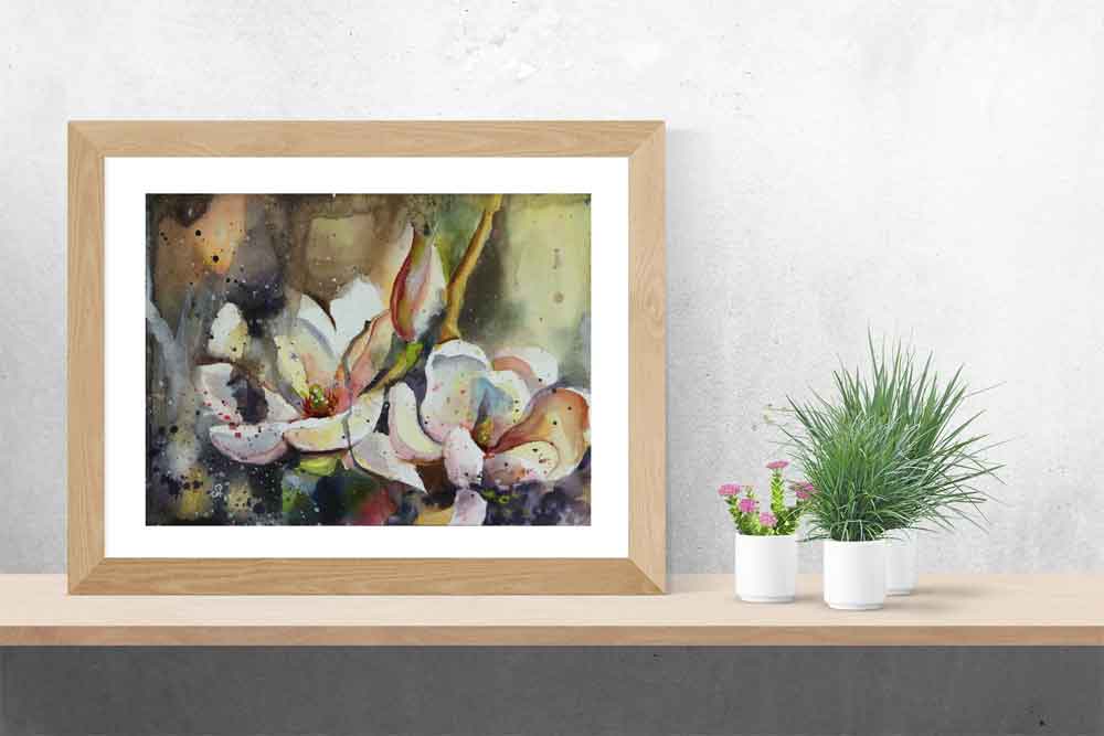 Aquarell Bilder kaufen Blumen Malerei
