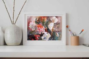 Aquarell Bilder kaufen Blumen Malerei