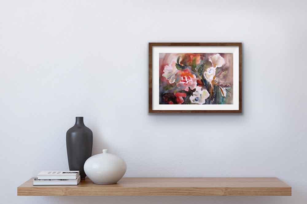 Aquarell Bilder kaufen Blumen Malerei