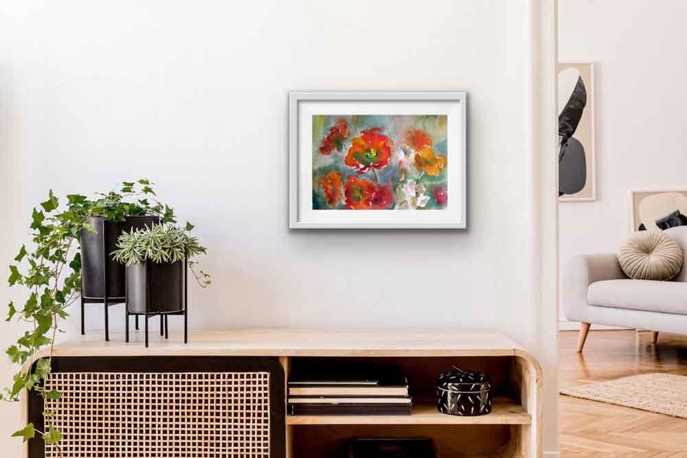 Aquarell Bilder kaufen Blumen Malerei