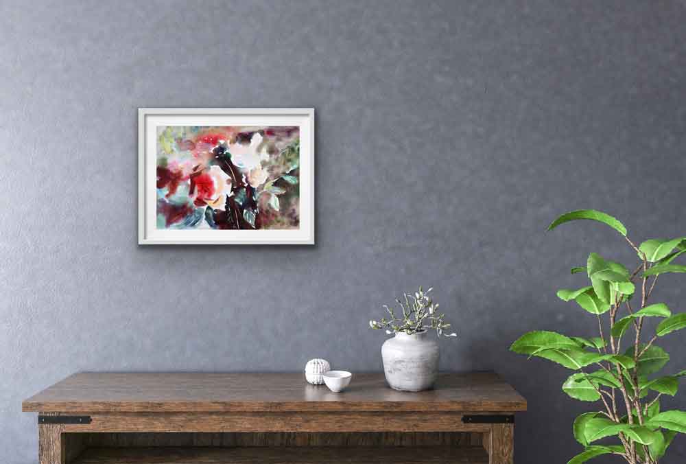 Aquarell Bilder kaufen Blumen Malerei