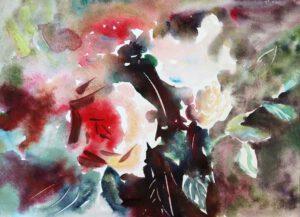 Aquarell Bilder kaufen Blumen Malerei
