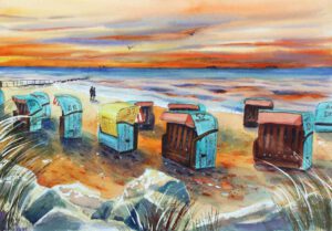 Aquarell Bilder kaufen Nord Deutschland Malerei