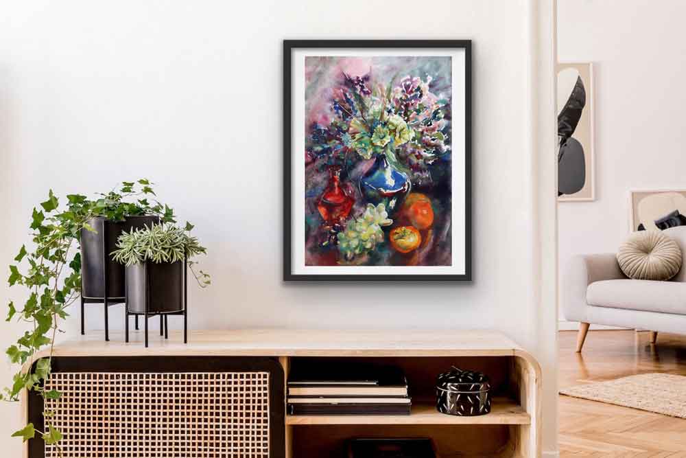 Aquarell Bilder kaufen Blumen Malerei