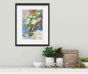 Aquarell Bilder kaufen Blumen Malerei