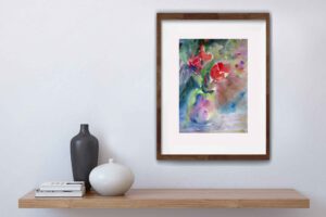 Aquarell Bilder kaufen Blumen Malerei