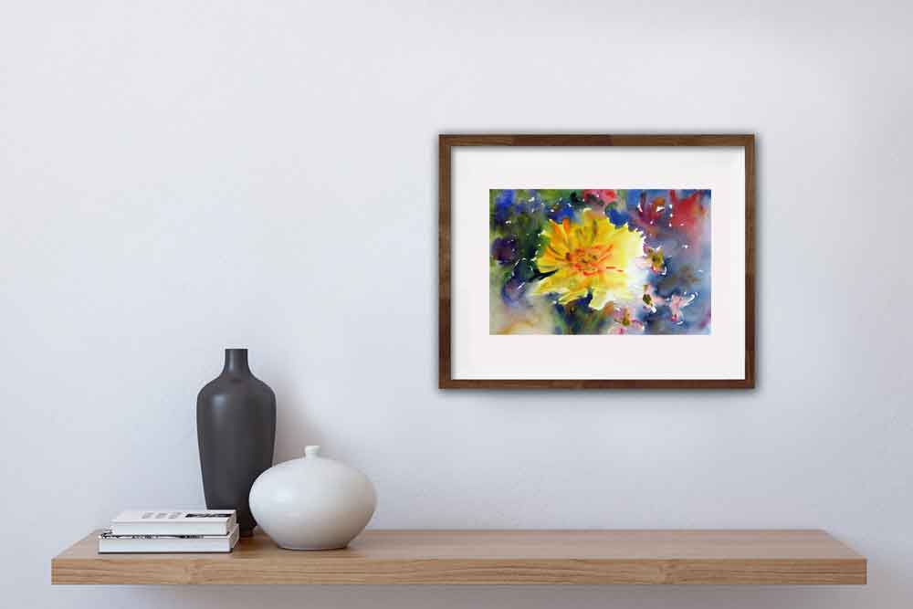 Aquarell Bilder kaufen Blumen Malerei