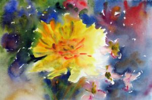 Aquarell Bilder kaufen Blumen Malerei