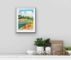 Aquarell Bilder kaufen Blumen Malerei