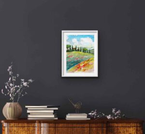 Aquarell Bilder kaufen Blumen Malerei