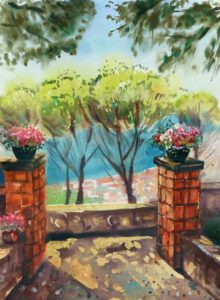 Aquarell Bilder kaufen Landschaft Malerei