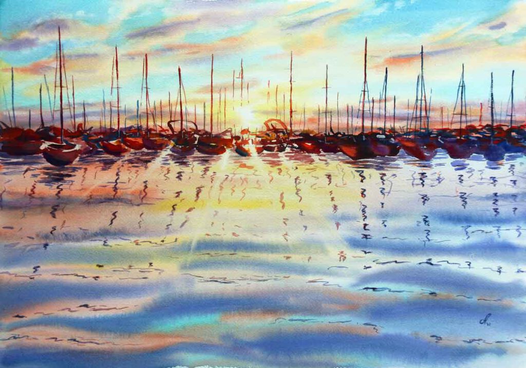 Nordsee Norddeutschland Aquarell Bilder MAlerei kaufen