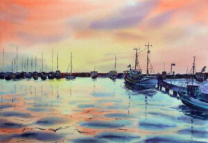 Nordsee Norddeutschland Aquarell Bilder Malerei kaufen
