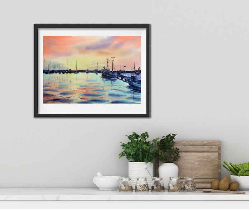 Nordsee Norddeutschland Aquarell Bilder Malerei kaufen