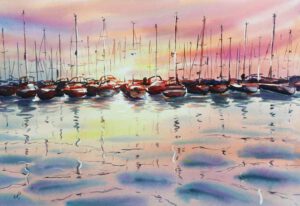 Nordsee Norddeutschland Aquarell Bilder Malerei kaufen