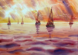 Nordsee Norddeutschland Aquarell Bilder Malerei kaufen